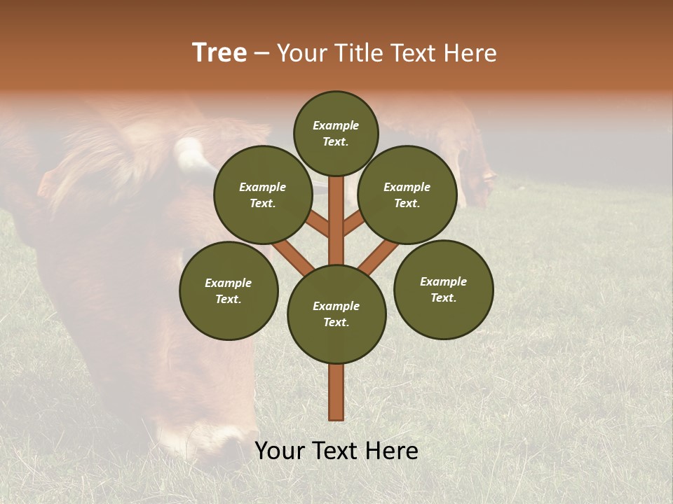 Isolated Cheese Yellow PowerPoint Template