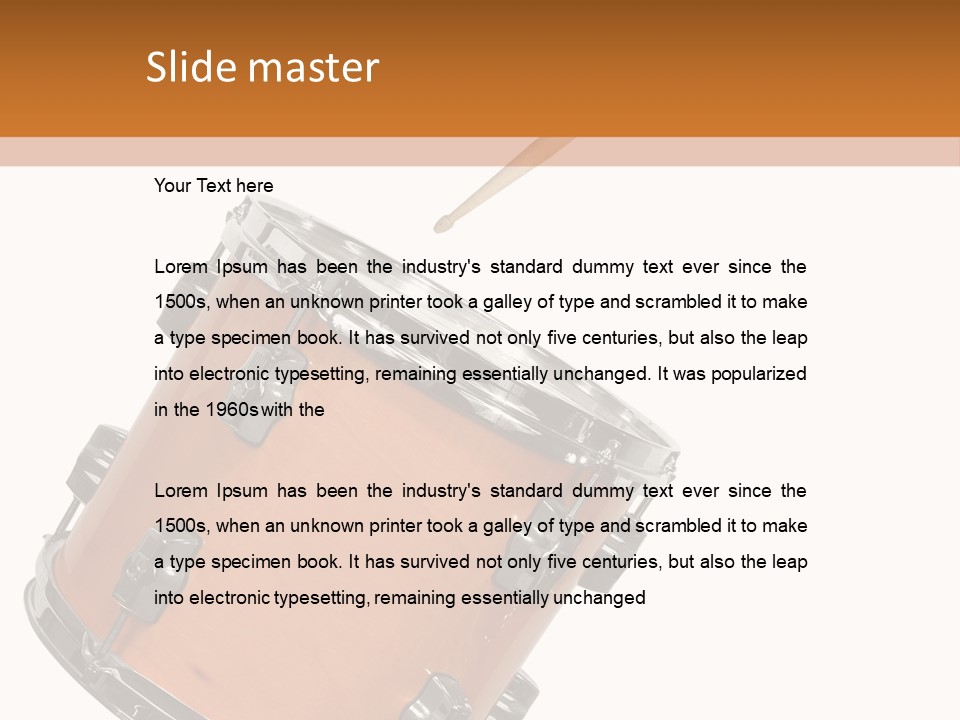 Rock Player Top PowerPoint Template