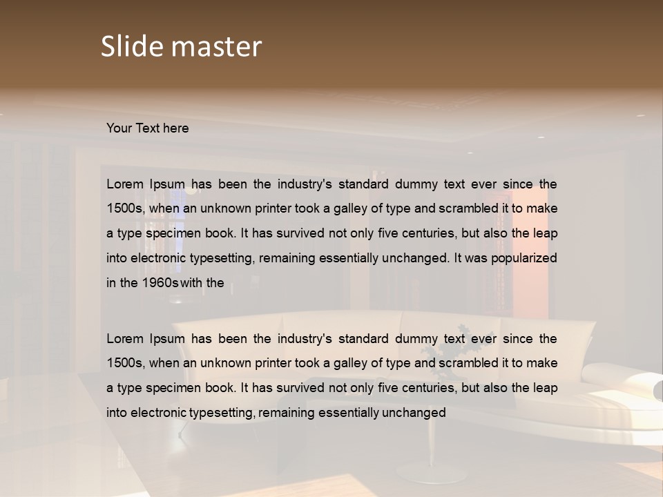 Luxury Wall Elegance PowerPoint Template