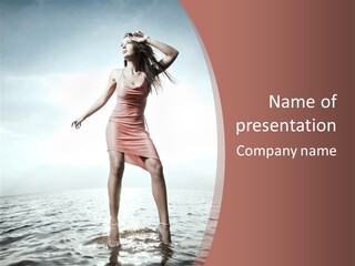 Cute Woman Female PowerPoint Template