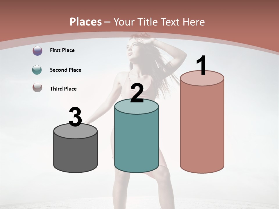 Cute Woman Female PowerPoint Template