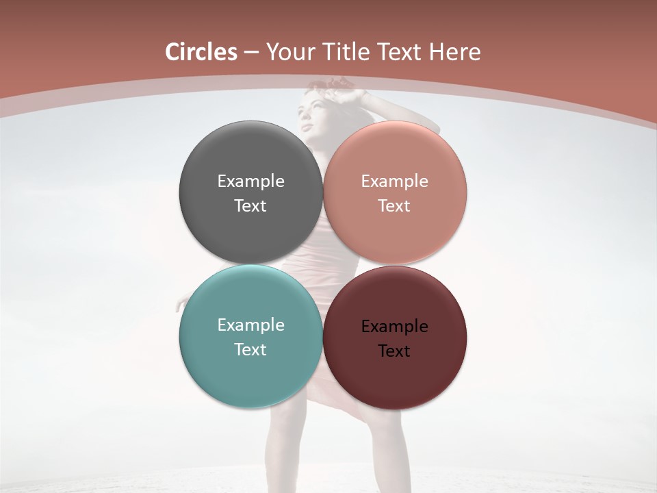 Cute Woman Female PowerPoint Template