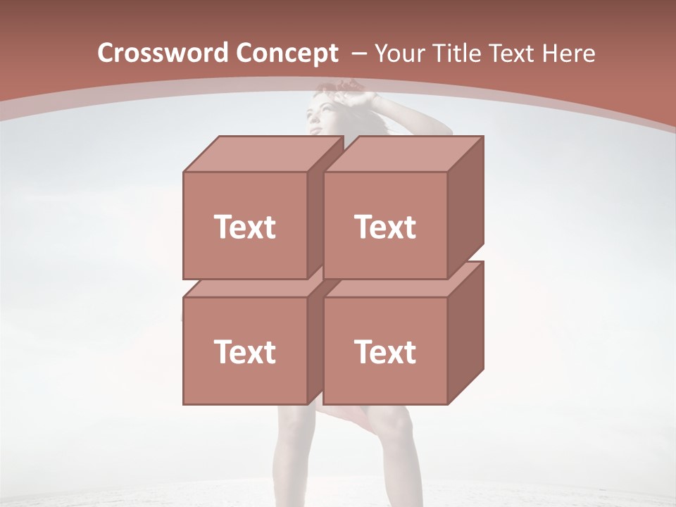 Cute Woman Female PowerPoint Template