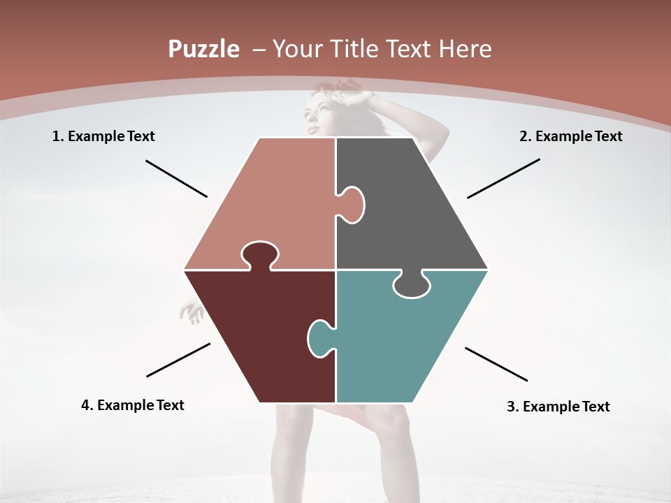 Cute Woman Female PowerPoint Template