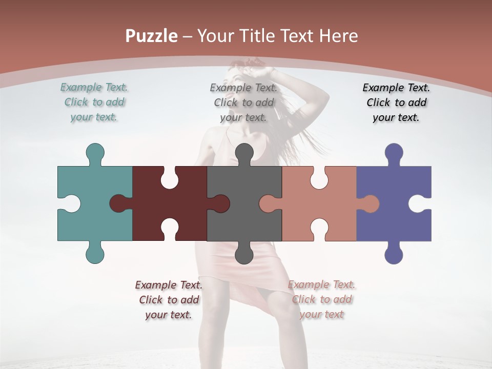 Cute Woman Female PowerPoint Template