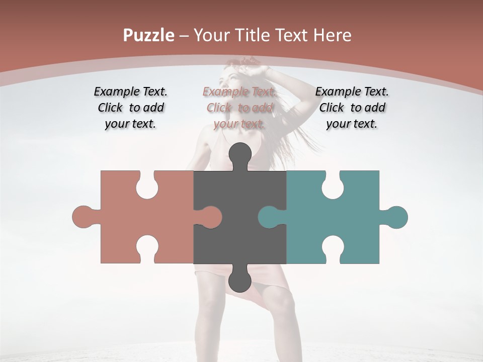 Cute Woman Female PowerPoint Template