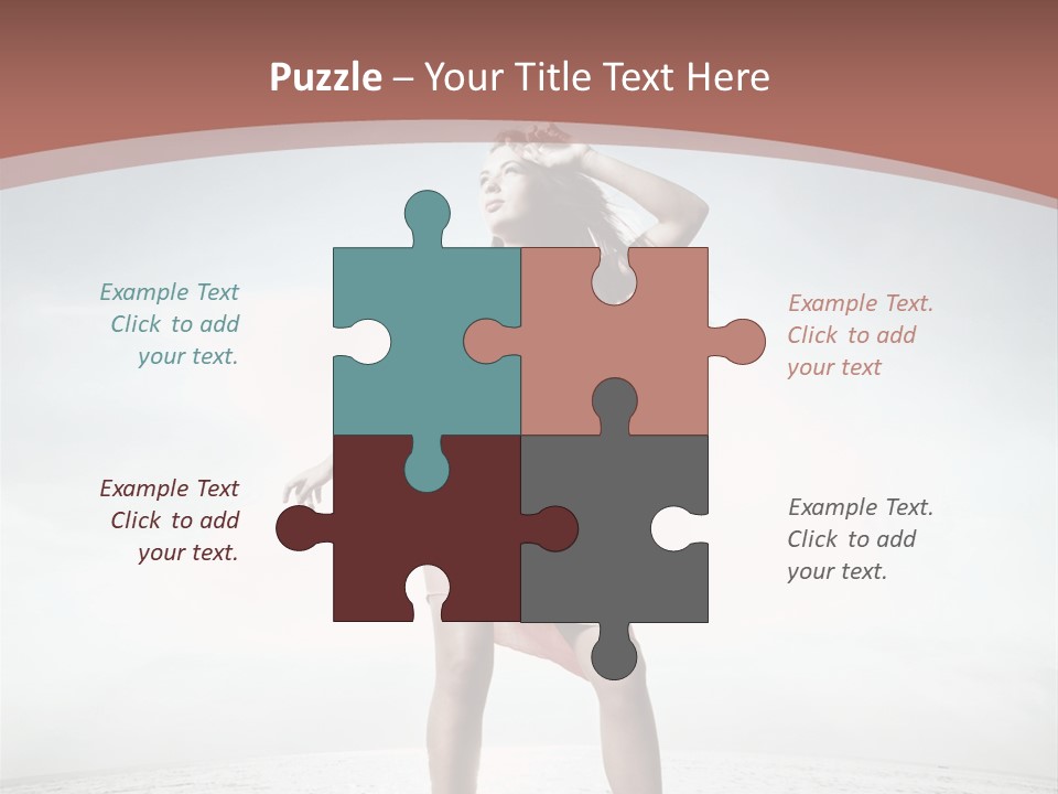 Cute Woman Female PowerPoint Template