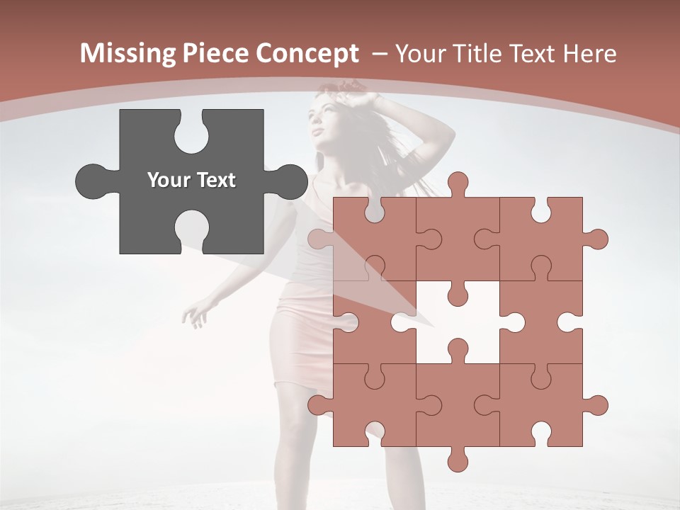 Cute Woman Female PowerPoint Template