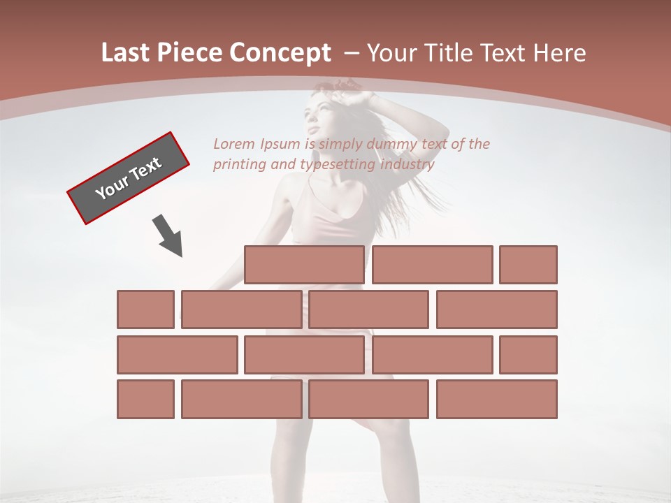 Cute Woman Female PowerPoint Template