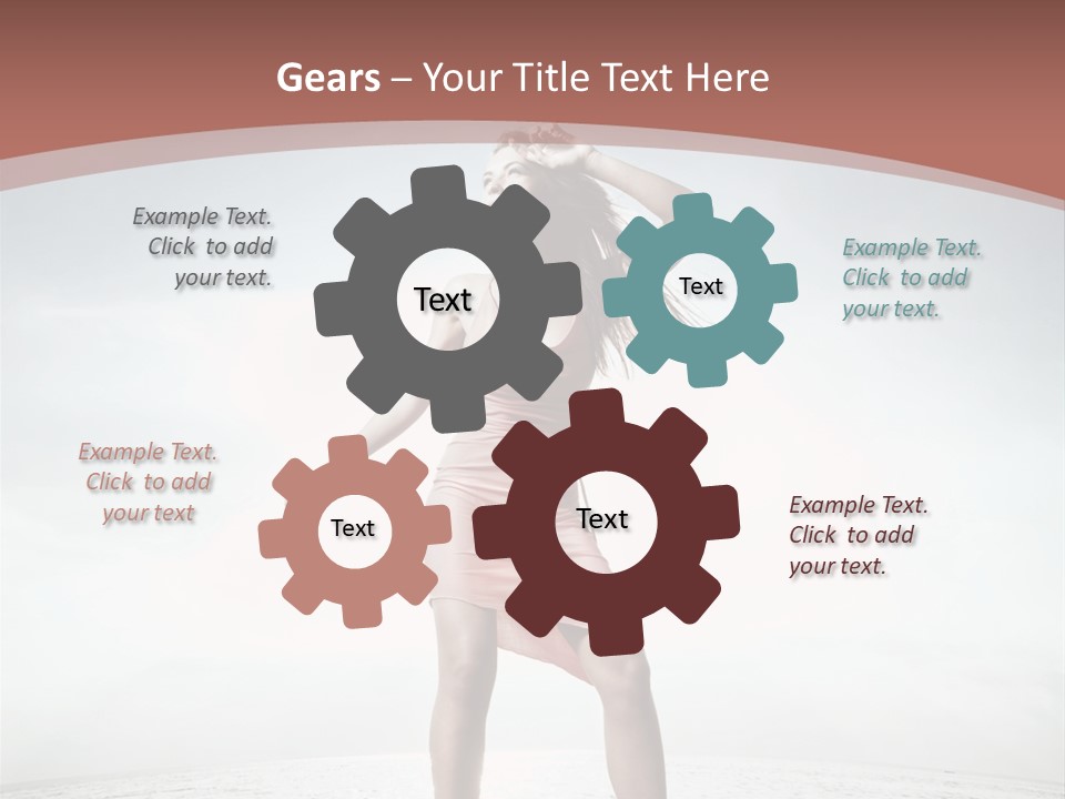 Cute Woman Female PowerPoint Template