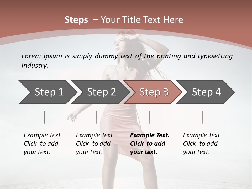Cute Woman Female PowerPoint Template