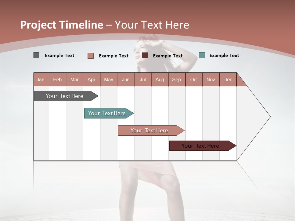 Cute Woman Female PowerPoint Template