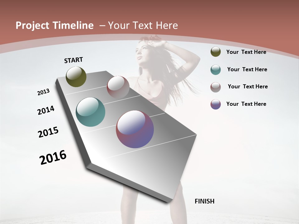 Cute Woman Female PowerPoint Template