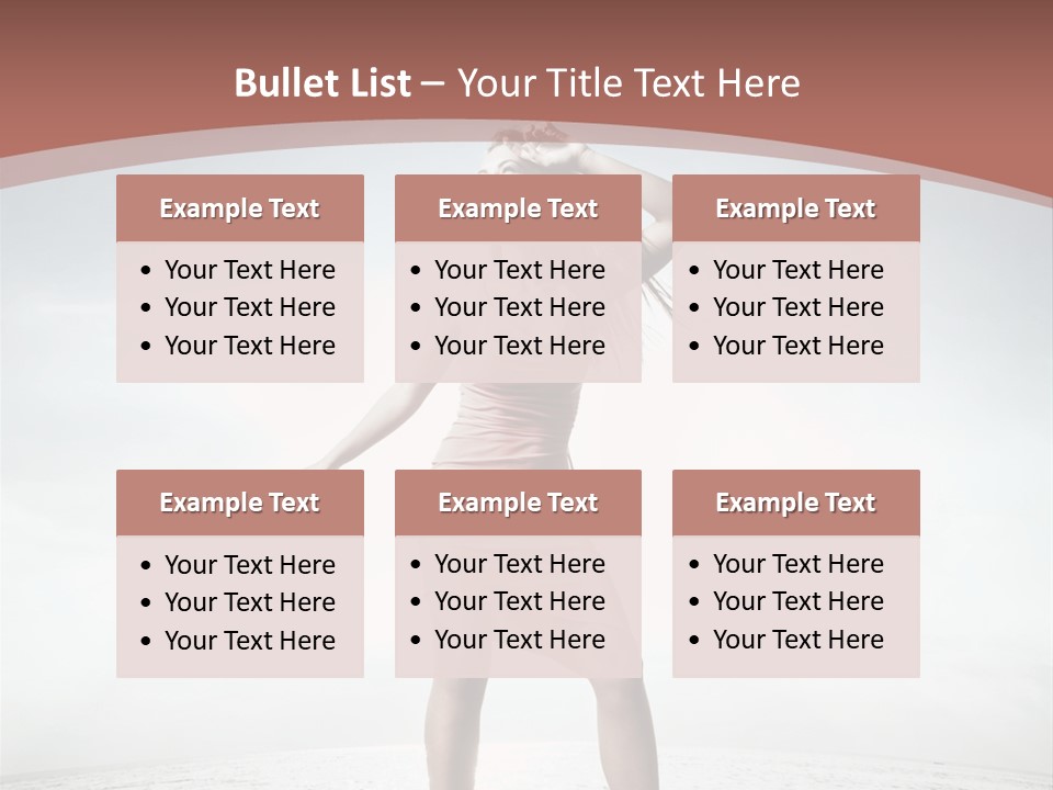 Cute Woman Female PowerPoint Template