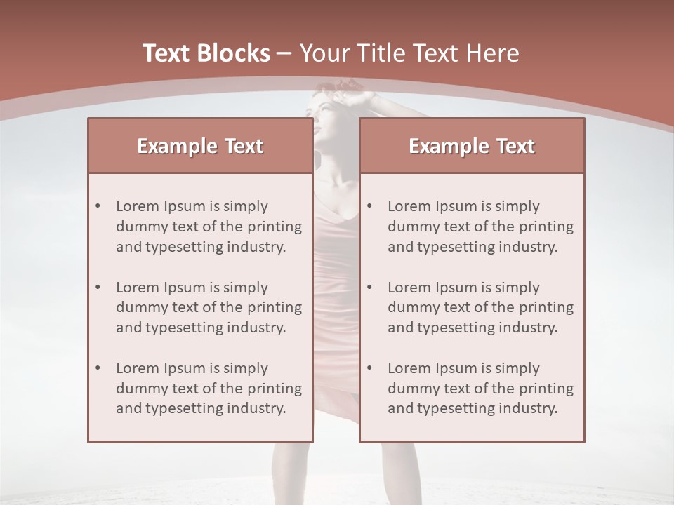 Cute Woman Female PowerPoint Template
