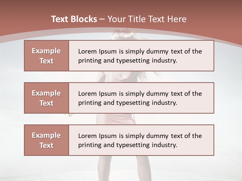 Cute Woman Female PowerPoint Template