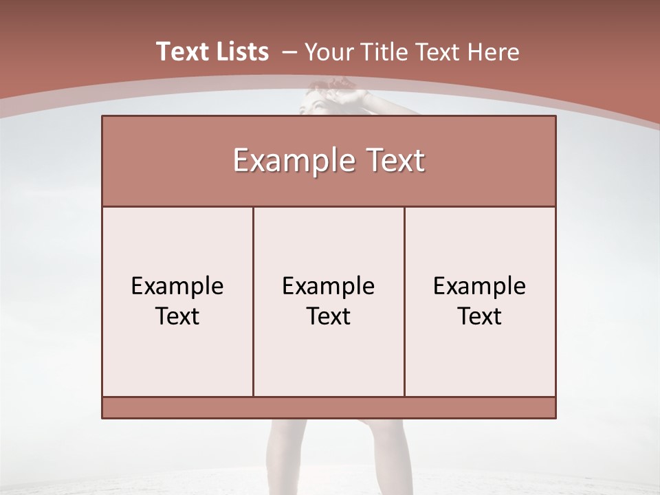 Cute Woman Female PowerPoint Template