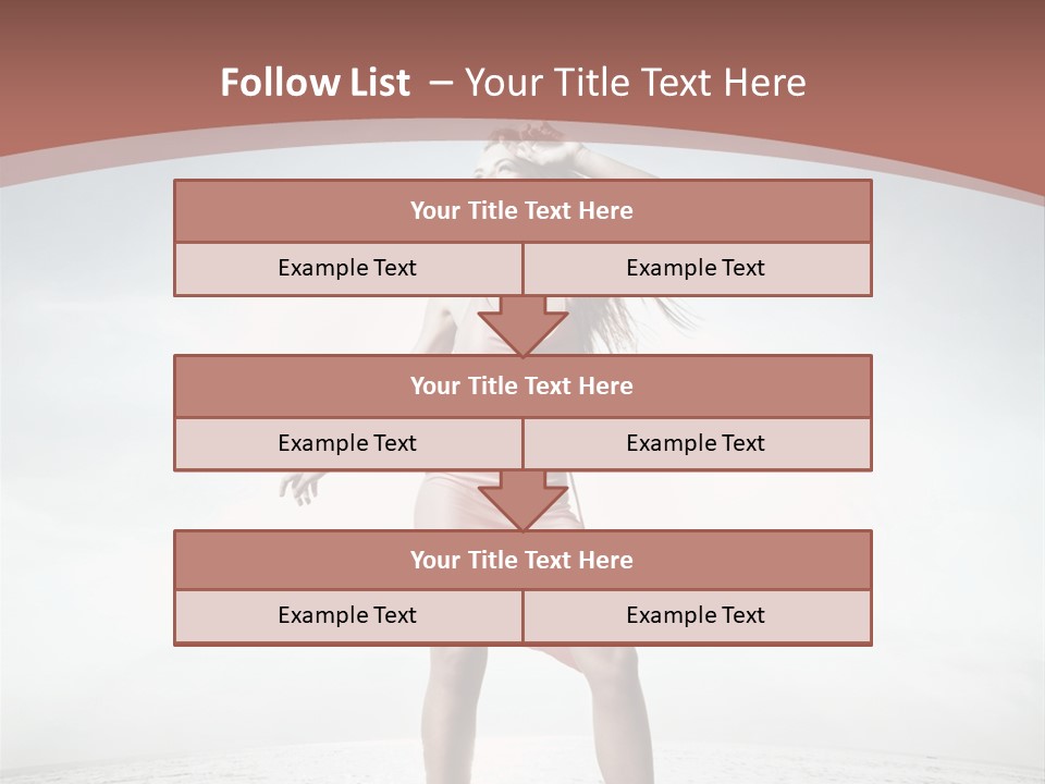 Cute Woman Female PowerPoint Template