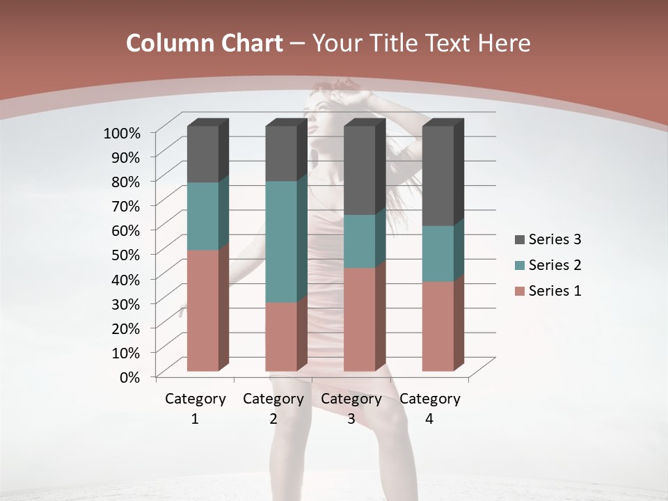 Cute Woman Female PowerPoint Template