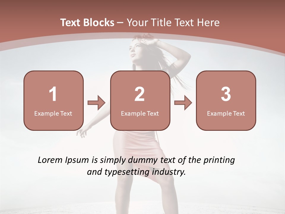 Cute Woman Female PowerPoint Template