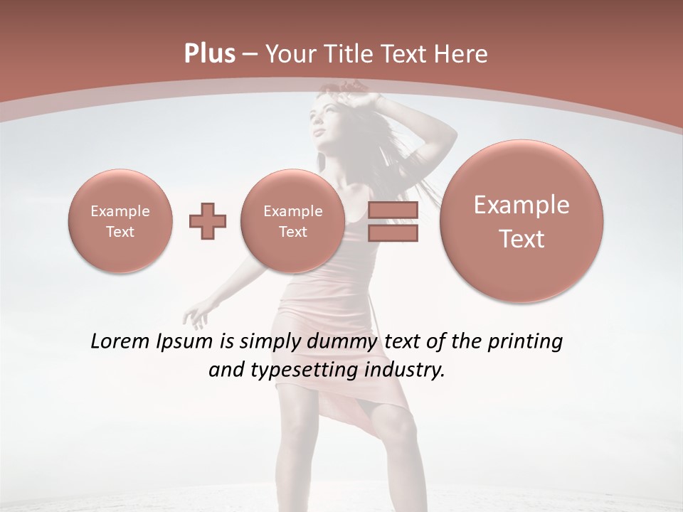 Cute Woman Female PowerPoint Template