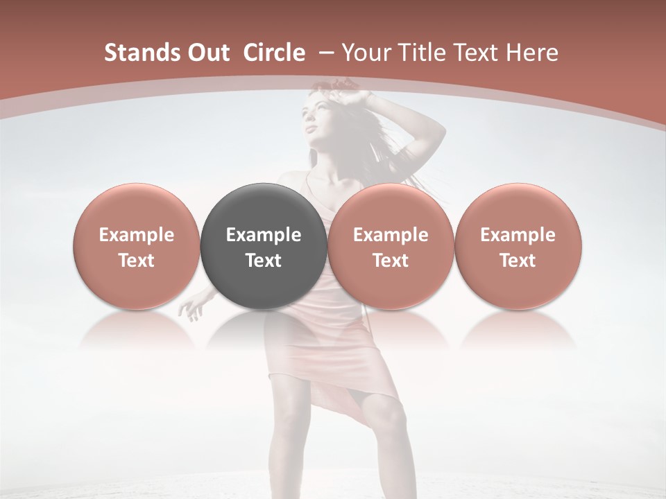 Cute Woman Female PowerPoint Template