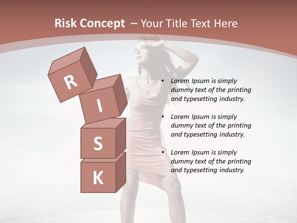 Cute Woman Female PowerPoint Template