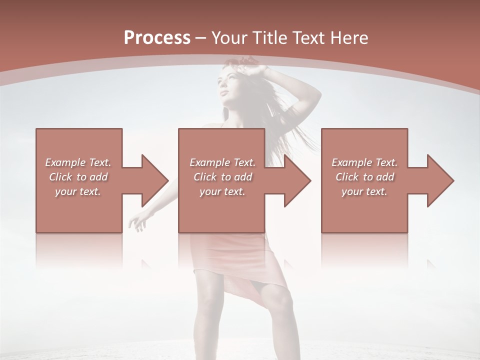 Cute Woman Female PowerPoint Template