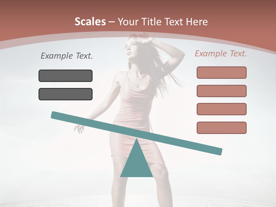 Cute Woman Female PowerPoint Template