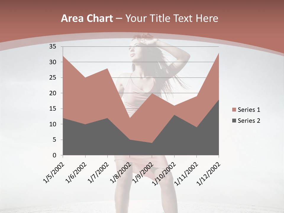 Cute Woman Female PowerPoint Template