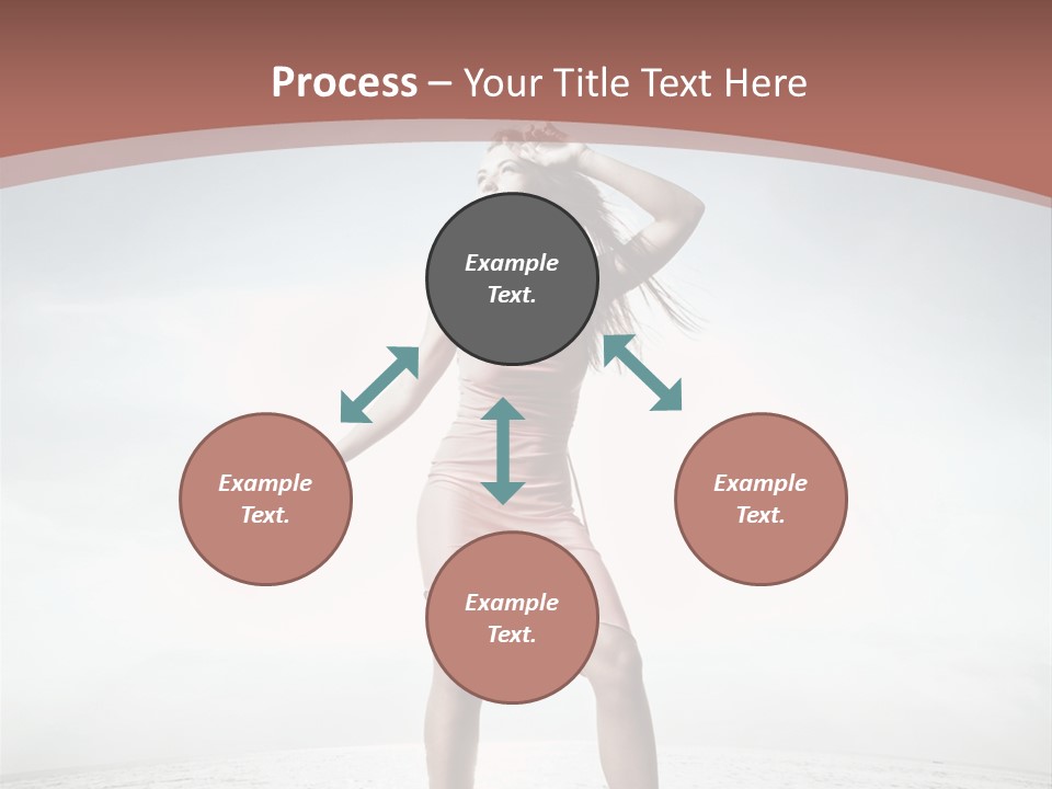 Cute Woman Female PowerPoint Template