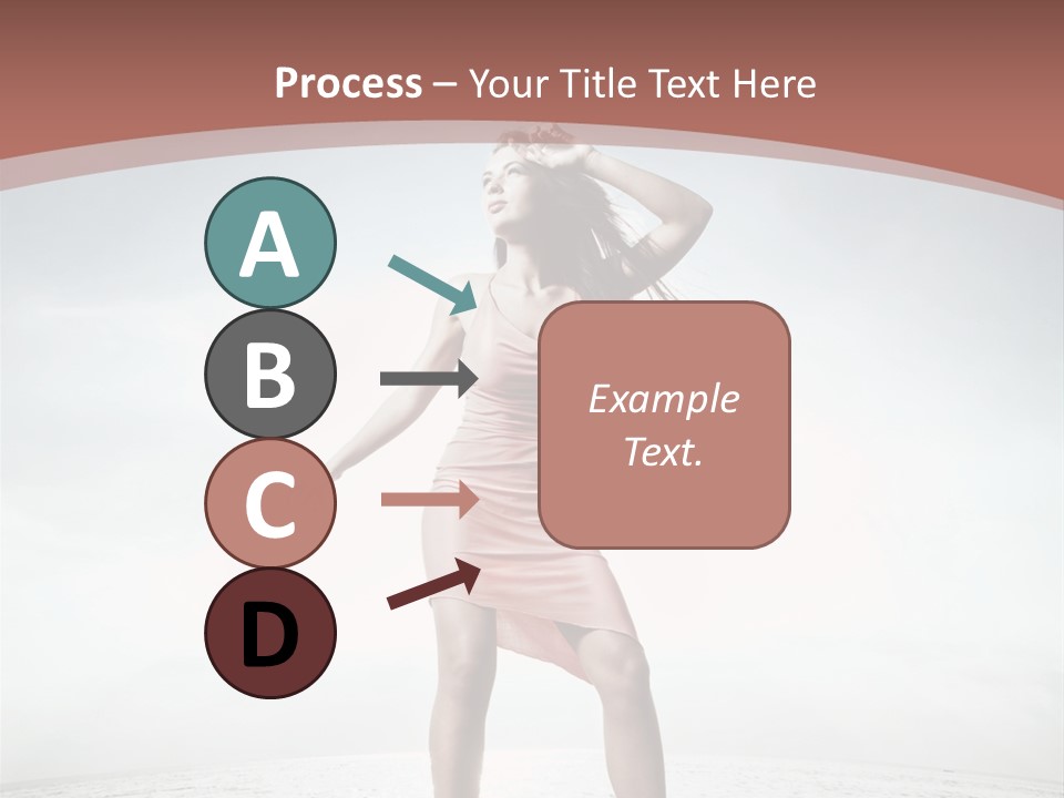 Cute Woman Female PowerPoint Template