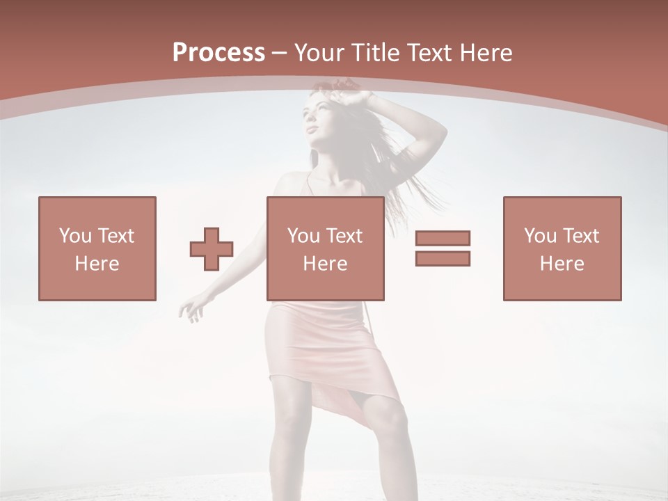 Cute Woman Female PowerPoint Template