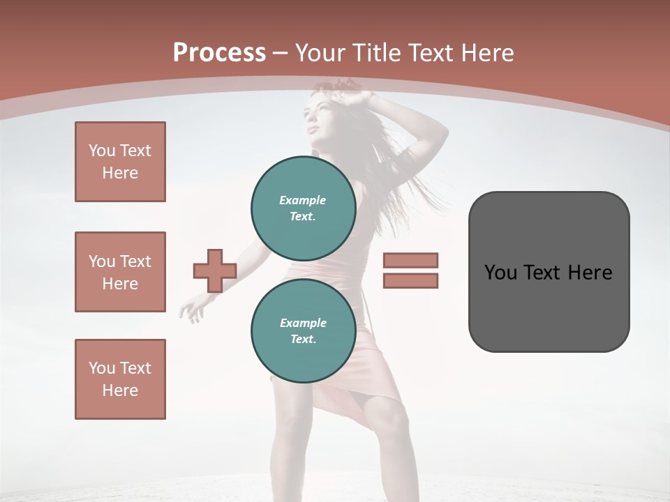Cute Woman Female PowerPoint Template