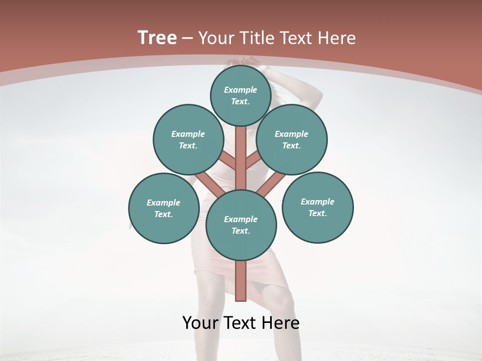 Cute Woman Female PowerPoint Template