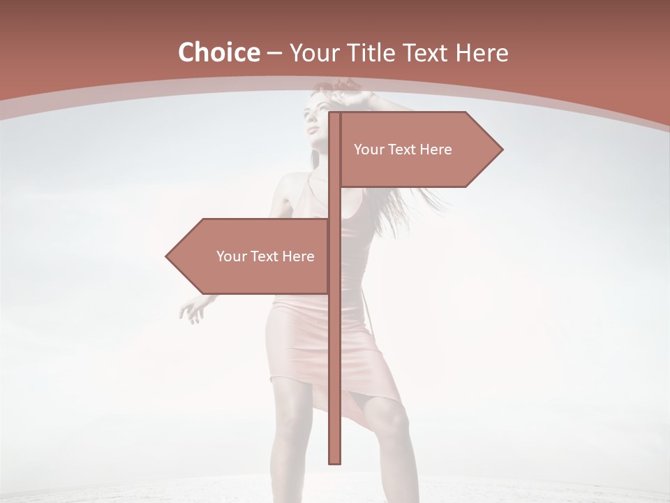 Cute Woman Female PowerPoint Template