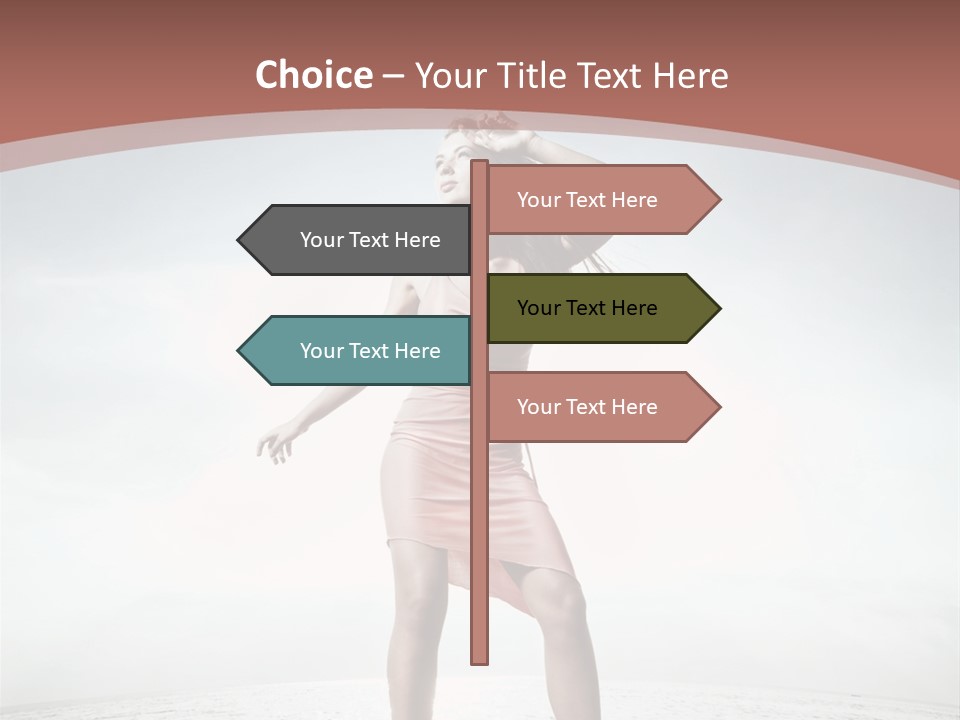 Cute Woman Female PowerPoint Template