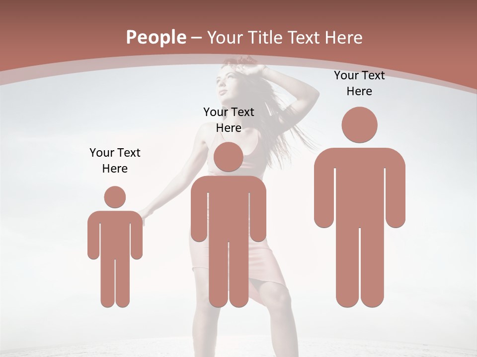 Cute Woman Female PowerPoint Template