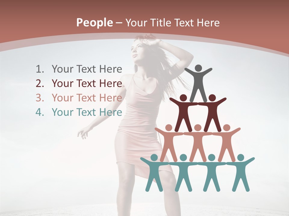 Cute Woman Female PowerPoint Template