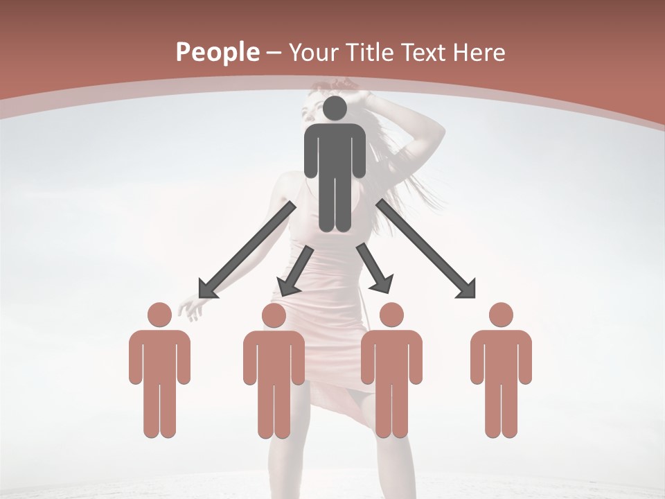 Cute Woman Female PowerPoint Template