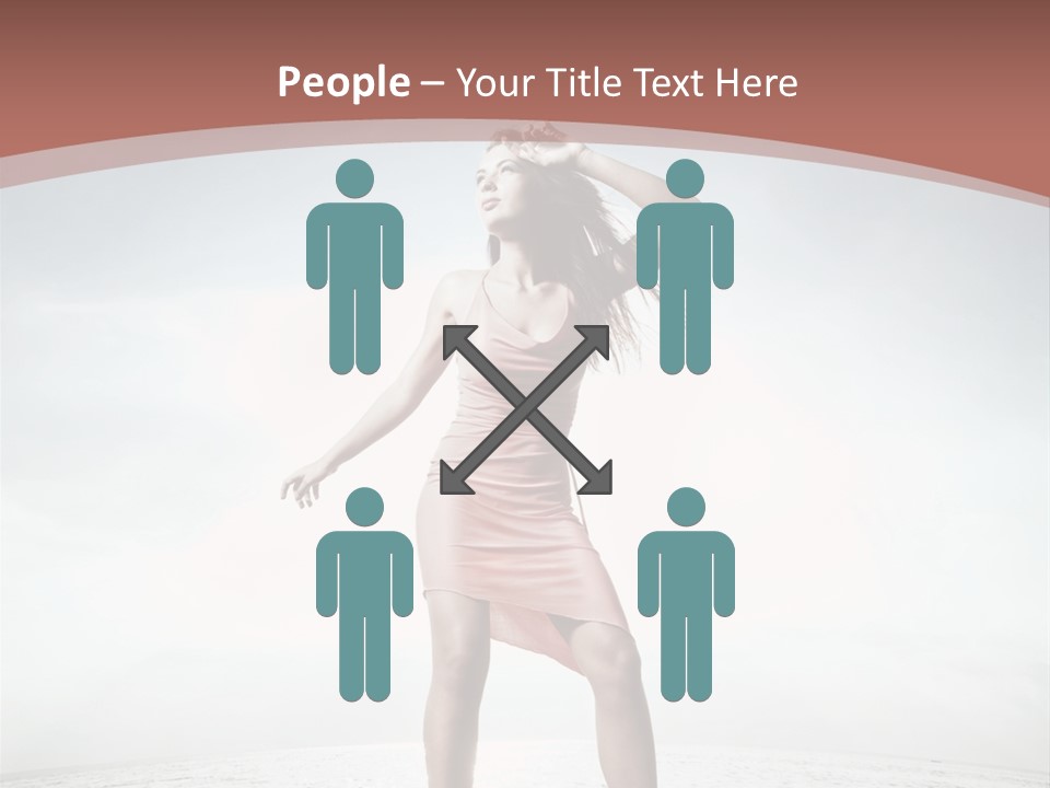 Cute Woman Female PowerPoint Template