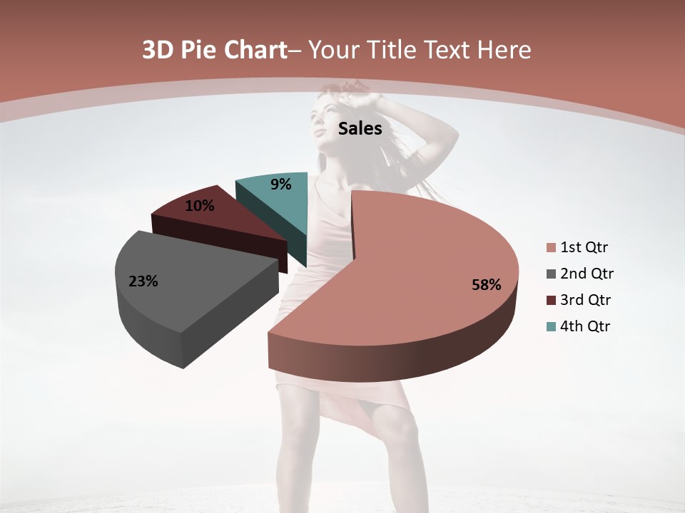 Cute Woman Female PowerPoint Template
