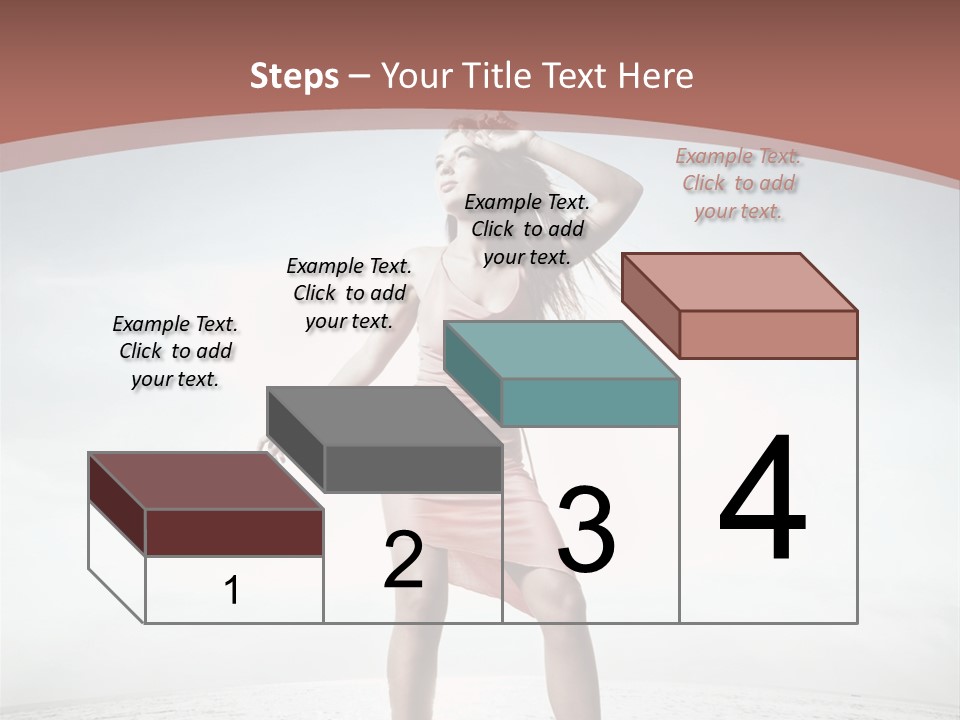 Cute Woman Female PowerPoint Template