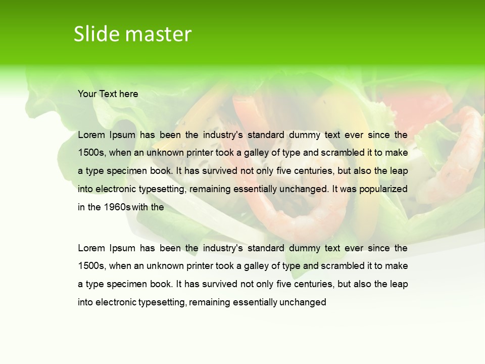 Isolated Cheese Yellow PowerPoint Template