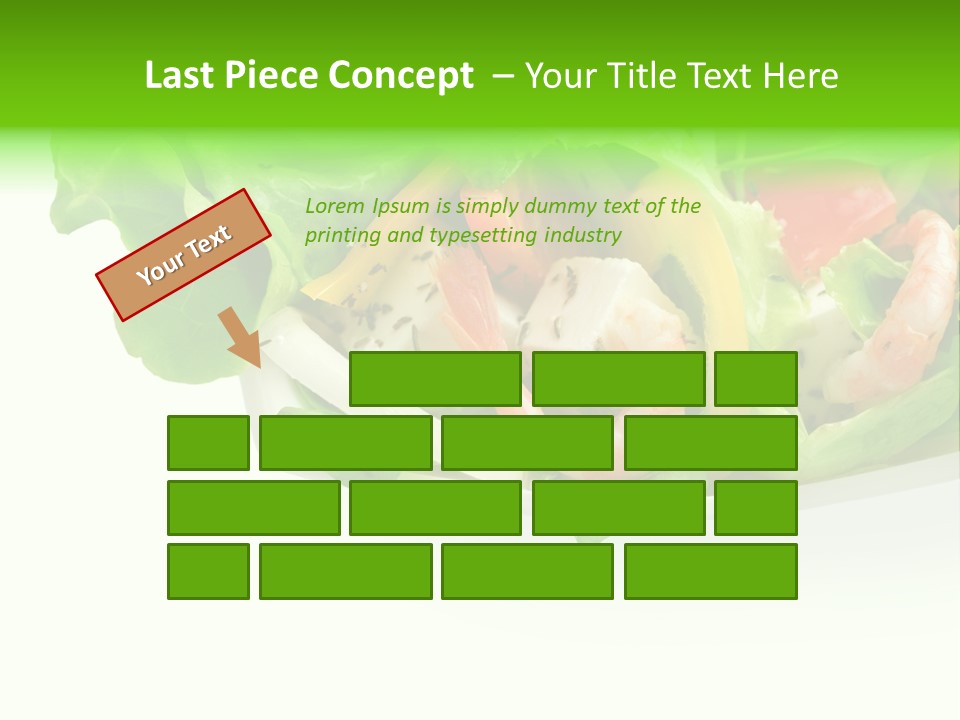 Isolated Cheese Yellow PowerPoint Template