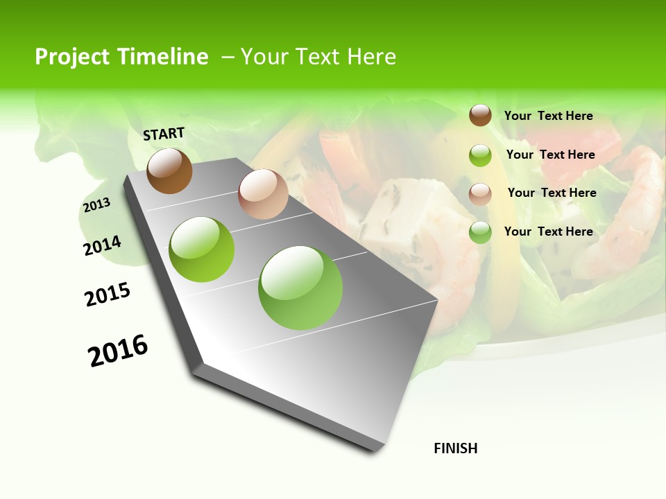Isolated Cheese Yellow PowerPoint Template