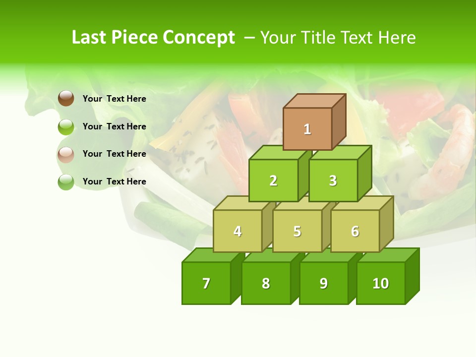 Isolated Cheese Yellow PowerPoint Template