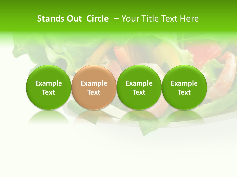 Isolated Cheese Yellow PowerPoint Template