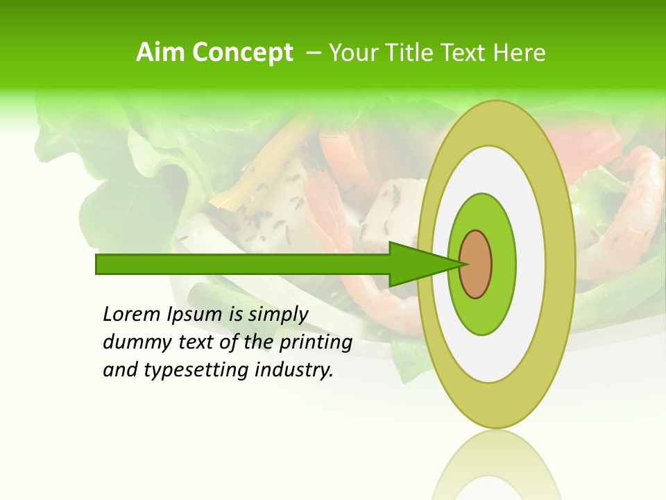 Isolated Cheese Yellow PowerPoint Template