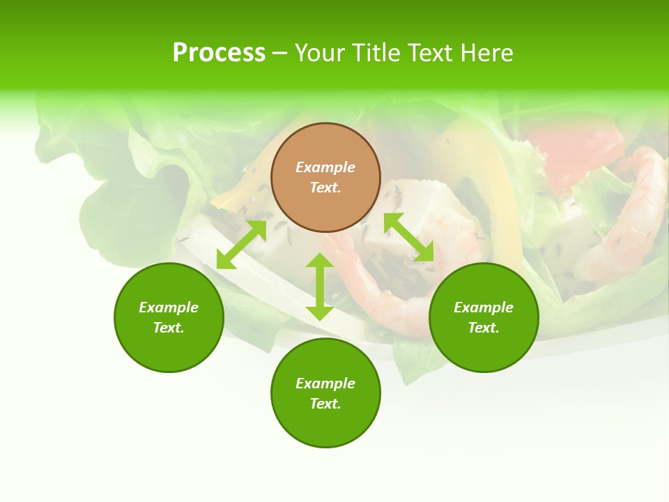 Isolated Cheese Yellow PowerPoint Template